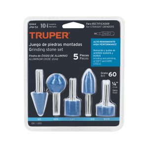 JUEGO DE 5 PIEDRAS MONTADAS ZANCO 1/4" ALTO RENDIMIENTO TRUPER