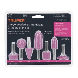 JUEGO DE 7 PIEDRAS MONTADAS ZANCO 1/4" USO GENERAL TRUPER