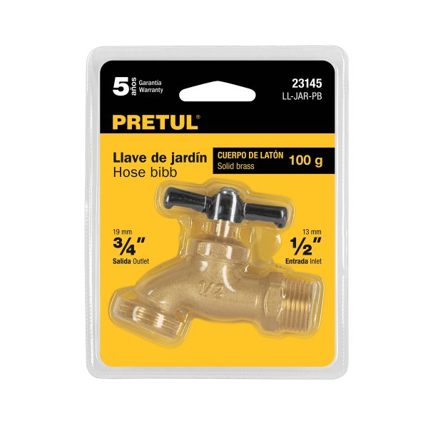 LLAVE PARA JARDIN 1/2" EN BLISTER PRETUL