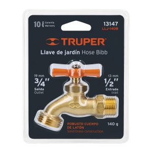 LLAVE PARA JARDIN 1/2" EN BLISTER TRUPER