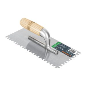 LLANA 11" DENTADO CUADRADO 1/4" 6 REMACHES MANGO MADERA TRUPER