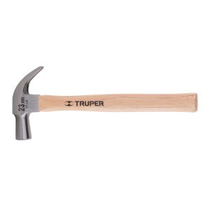 MARTILLO CABEZA CONICA 23 MM UÑA CURVA MANGO MADERA TRUPER