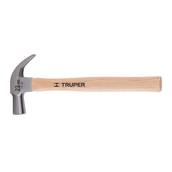 MARTILLO CABEZA CONICA 23 MM UÑA CURVA MANGO MADERA TRUPER