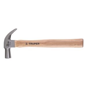MARTILLO CABEZA CONICA 25 MM UÑA CURVA MANGO MADERA TRUPER