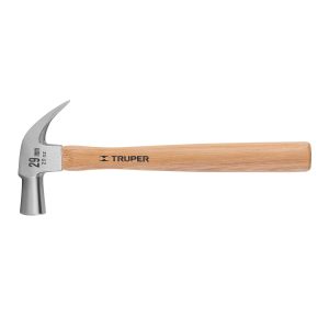 MARTILLO CABEZA CONICA 29 MM UÑA CURVA MANGO MADERA TRUPER