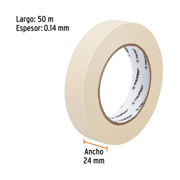 CINTA DE ENMASCARAR 1" X 50 M TRUPER - Imagen 2