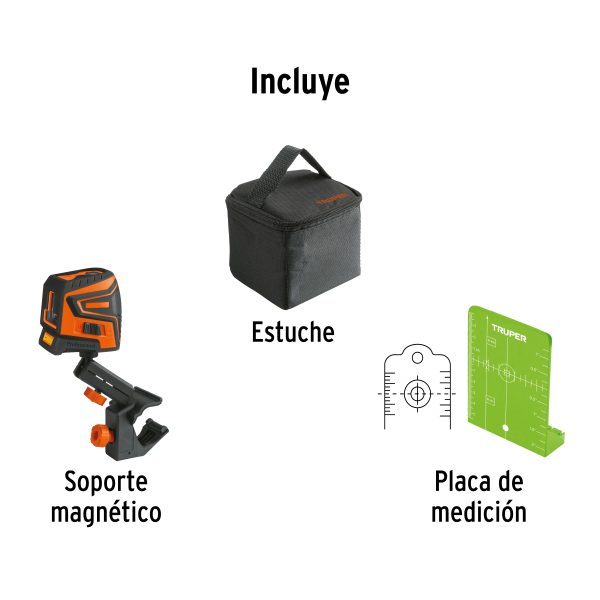 NIVEL LASER VERDE CON ALCANCE DE 30 M RECARGABLE TRUPER - Imagen 5