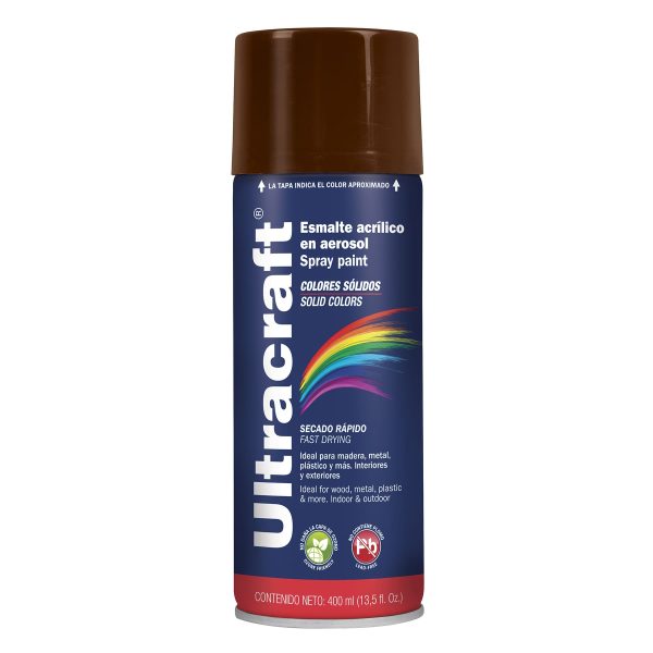 ESMALTE ACRILICO EN AEROSOL MARRON ULTRACRAFT