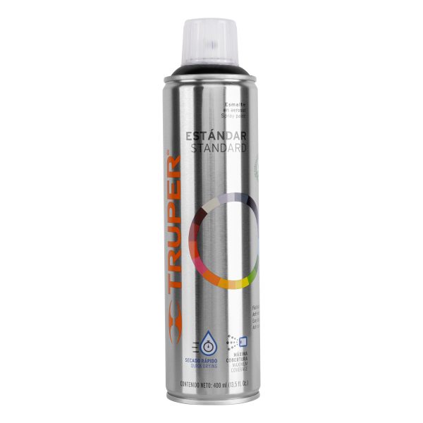 PINTURA EN AEROSOL NEGRO BRILLANTE 400 ML TRUPER