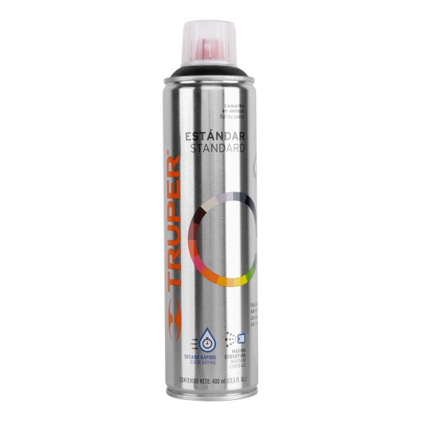 PINTURA EN AEROSOL NEGRO MATE 400 ML TRUPER