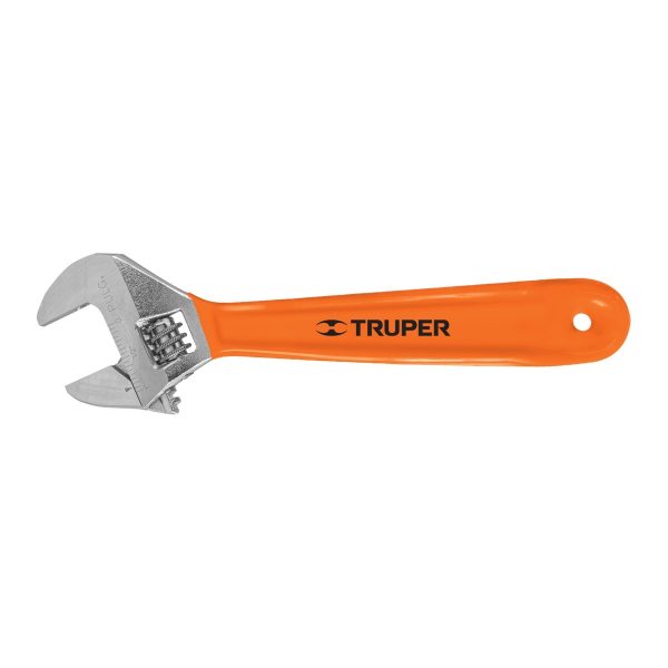 LLAVE EXPANSIVA 8" CROMADA MANGO DE PVC TRUPER