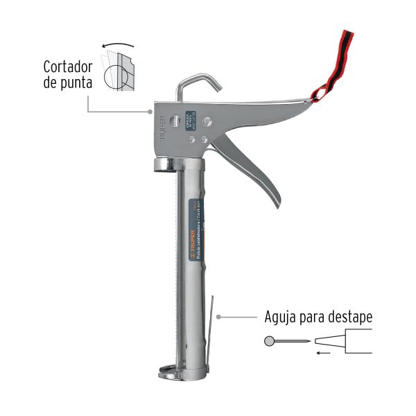 PISTOLA CALAFATEO CON CREMALLERA TRUPER - Imagen 2