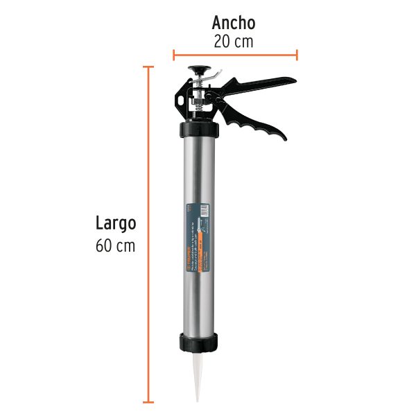 PISTOLA CALAFATEO TIPO SALCHICHA DE 600 ML TRUPER - Imagen 3