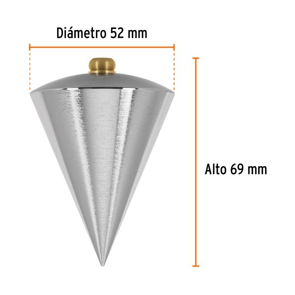 PLOMADA DE ACERO 16 OZ TRUPER - Imagen 2