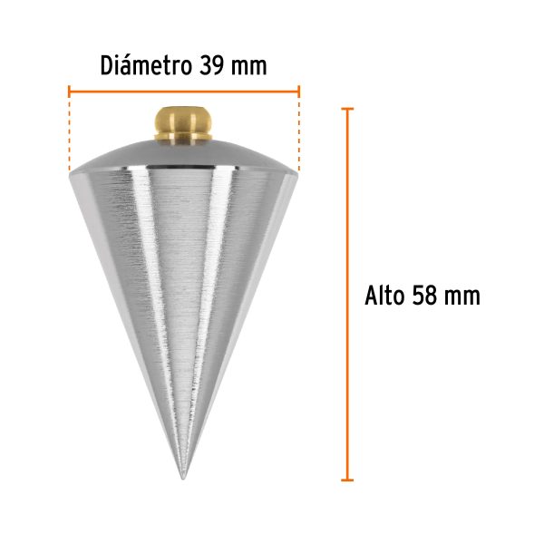 PLOMADA DE ACERO 8 OZ TRUPER - Imagen 2