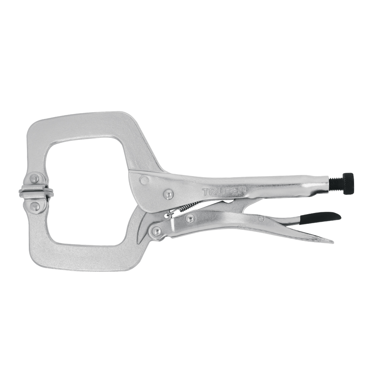 PINZA DE PRESION 11" TIPO "C" CON MORDAZA AUTOAJUSTABLE TRUPER