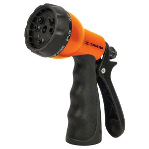 PISTOLA PARA RIEGO 8 FUNCIONES PLASTICA CON RECUBRIMIENTO TRUPER
