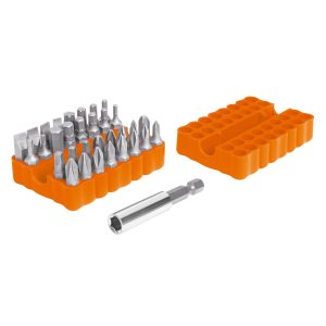 JUEGO DE PUNTAS MIXTAS 1" 33 PIEZAS EN ORGANIZADOR PLASTICO TRUPER