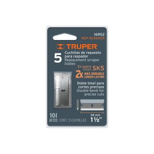 BLISTER CON 5 CUCHILLAS DE REPUESTO PARA RASP-3,2,1 Y NC-10 TRUPER