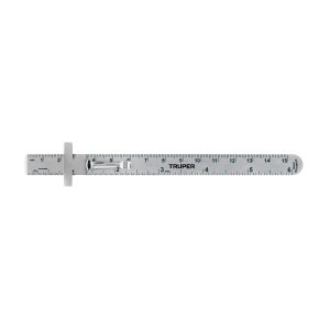 REGLA 15 CM DE ACERO INOXIDABLE DE BOLSILLO TRUPER