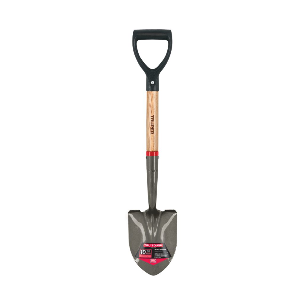 PALA JARDINERA REDONDA MANGO DE MADERA TRUPER