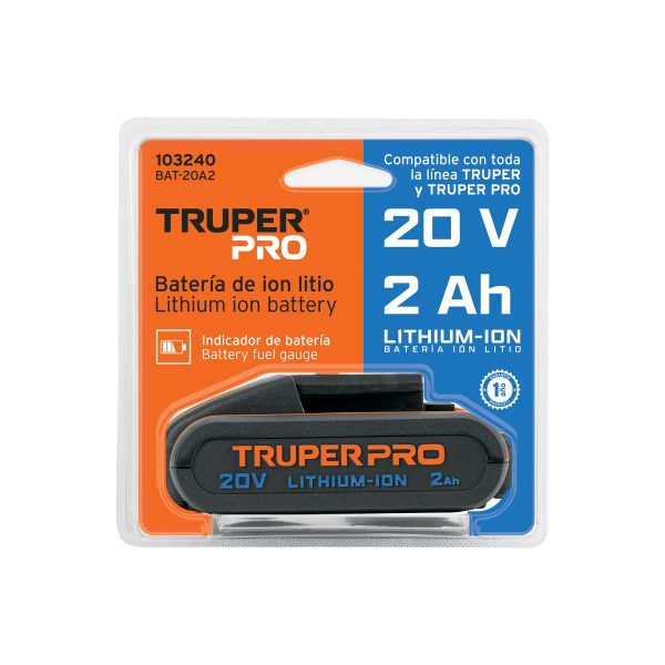 BATERIA ION LITIO 20V 2 AH TRUPER - Imagen 2