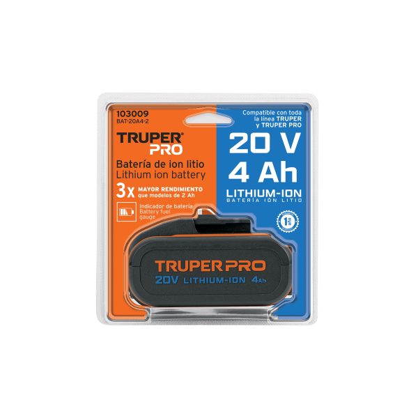 BATERIA ION LITIO 20V 4 AH TRUPER - Imagen 2