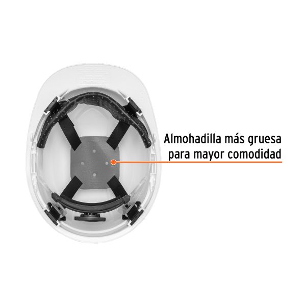 CASCO DE SEGURIDAD AJUSTE DE RATCHET BLANCO TRUPER - Imagen 2