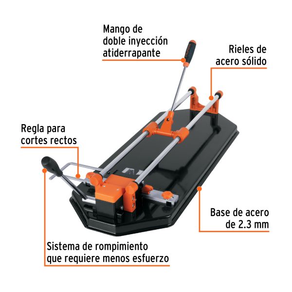 CORTA BALDOSA 24" (60 CM) ROMPIMIENTO MULTIPUNTO TRUPER EXPERT - Imagen 2