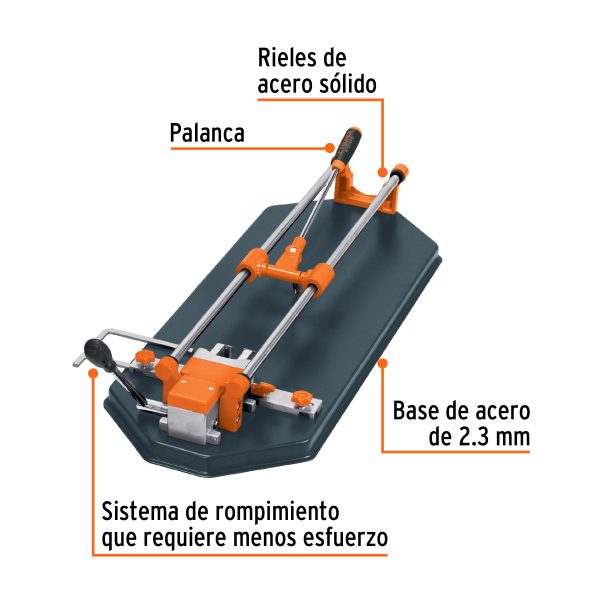 CORTA BALDOSA 24" (60 CM) ROMP.MULTIPUNTO CON MALETIN TRUPER EXPERT - Imagen 2