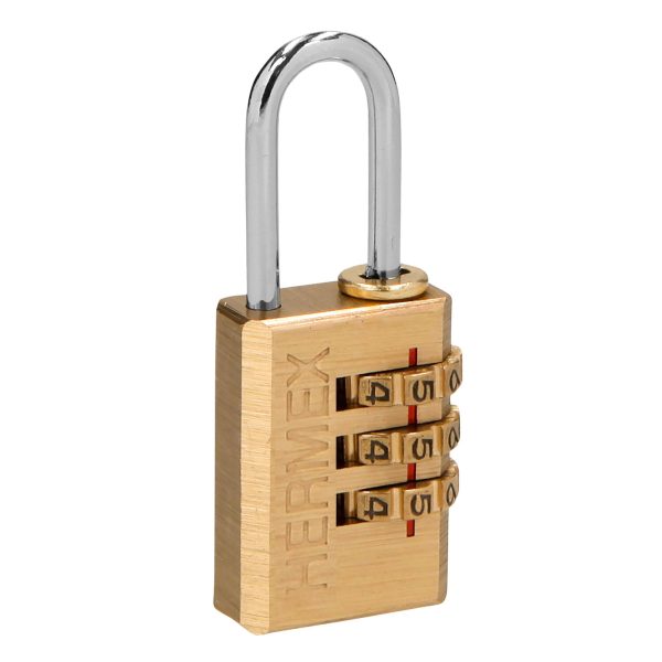 CANDADO DE COMBINACION 20 MM LATON HERMEX
