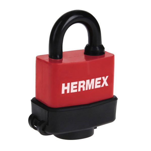 CANDADO LAMINADO RECUBIERTO DE PVC 40 MM HERMEX