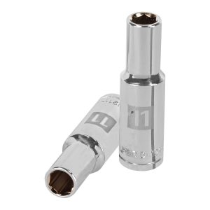 COPA LARGO DE 11 MM 6 PUNTAS CUADRO 1/2" TRUPER