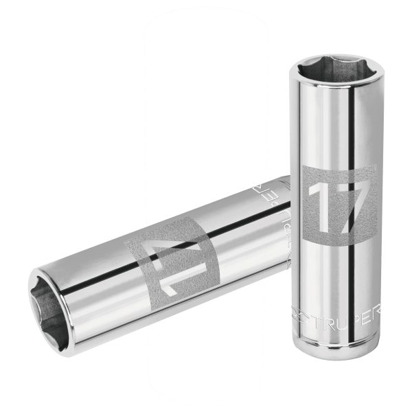 COPA LARGO DE 17 MM 6 PUNTAS CUADRO 1/2" TRUPER