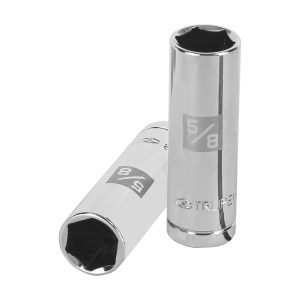 COPA LARGO PARA BUJIA DE 5/8" 6 PUNTAS CUADRO DE 1/2" TRUPER