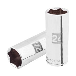COPA LARGO DE 24 MM 6 PUNTAS CUADRO 1/2" TRUPER