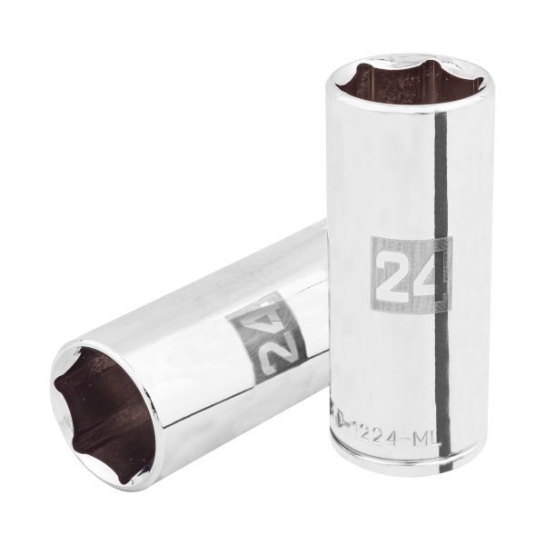 COPA LARGO DE 24 MM 6 PUNTAS CUADRO 1/2" TRUPER
