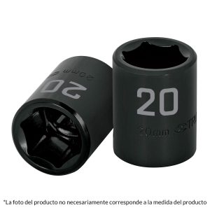 COPA CUADRO 1/2" DE IMPACTO 6 PUNTAS DE 12 MM TRUPER