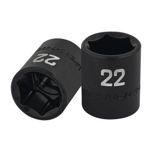 COPA CUADRO 1/2" DE IMPACTO 6 PUNTAS DE 22 MM TRUPER