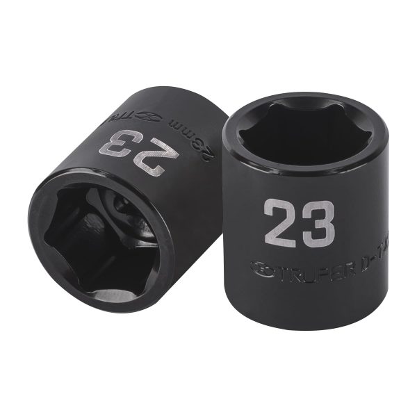 COPA CUADRO 1/2" DE IMPACTO 6 PUNTAS DE 23 MM TRUPER