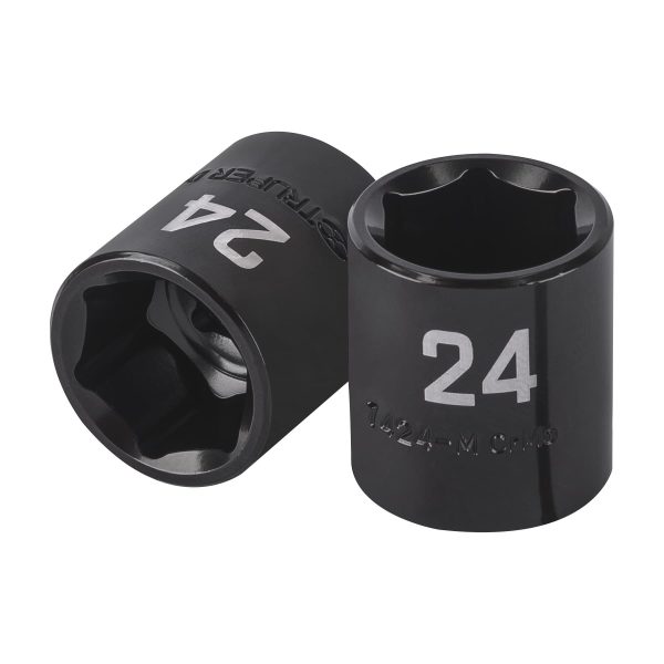 COPA CUADRO 1/2" DE IMPACTO 6 PUNTAS DE 24 MM TRUPER