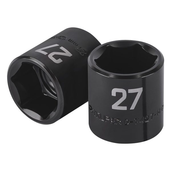 COPA CUADRO 1/2" DE IMPACTO 6 PUNTAS DE 27 MM TRUPER