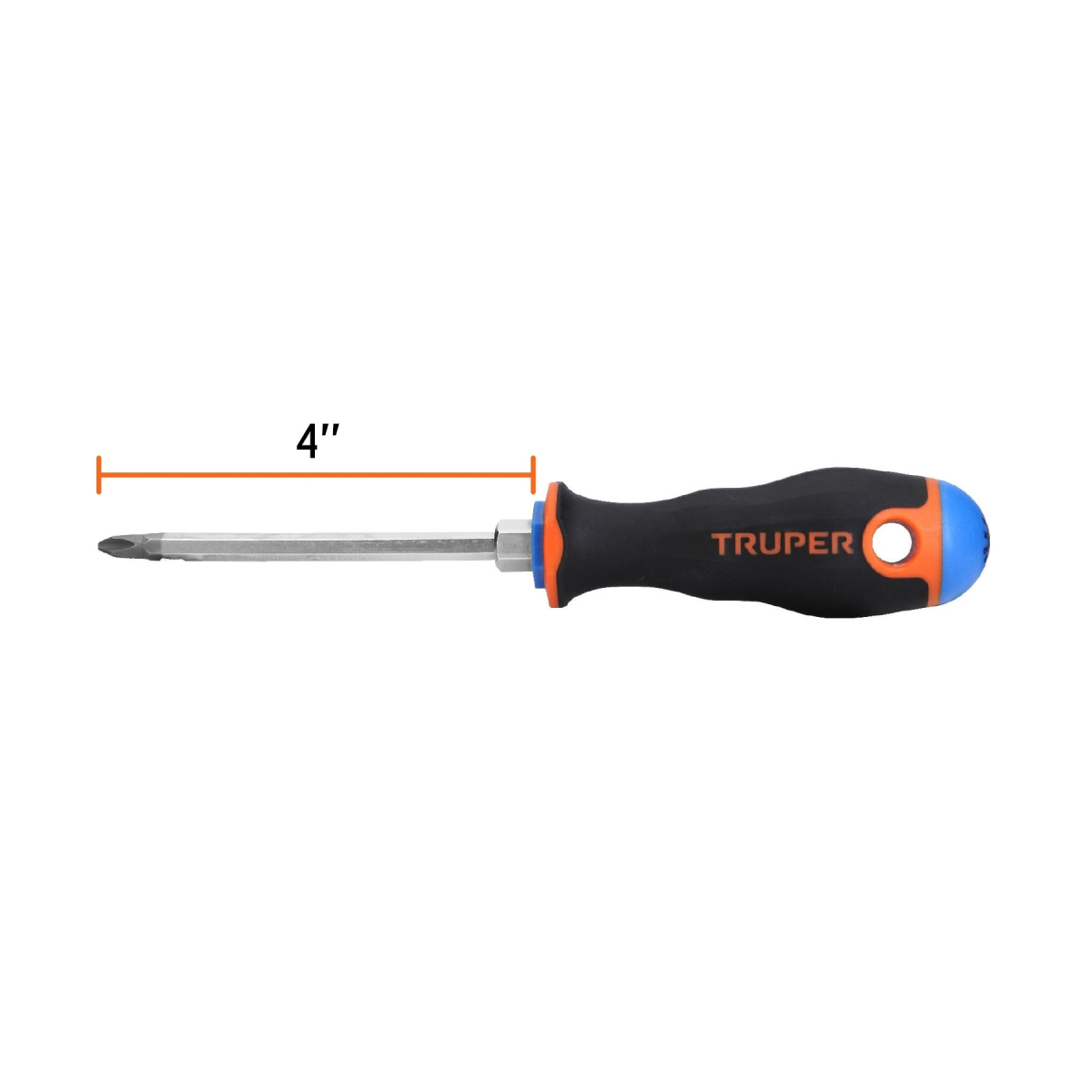 DESTORNILLADOR DE CRUZ 1/4" X 4" MANGO COMFORT GRIP TRUPER - Imagen 3