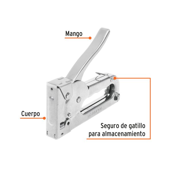 ENGRAPADORA PARA 1/4" Y 5/16" CON 200 GRAPAS TRUPER - Imagen 2
