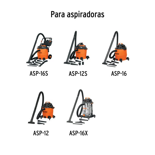 FILTRO DE PAPEL PARA ASPIRADORAS 12 Y 16 GALONES TRUPER - Imagen 2