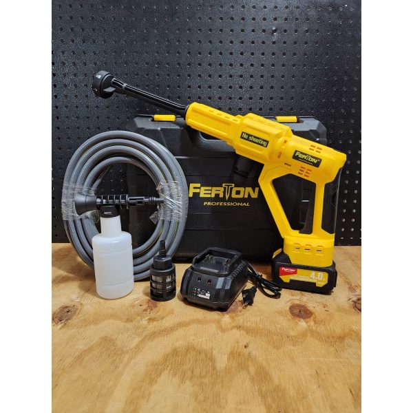 HIDROLAVADORA INALAMBRICA PORTATIL 20V/4.0AH FERTON - Imagen 4