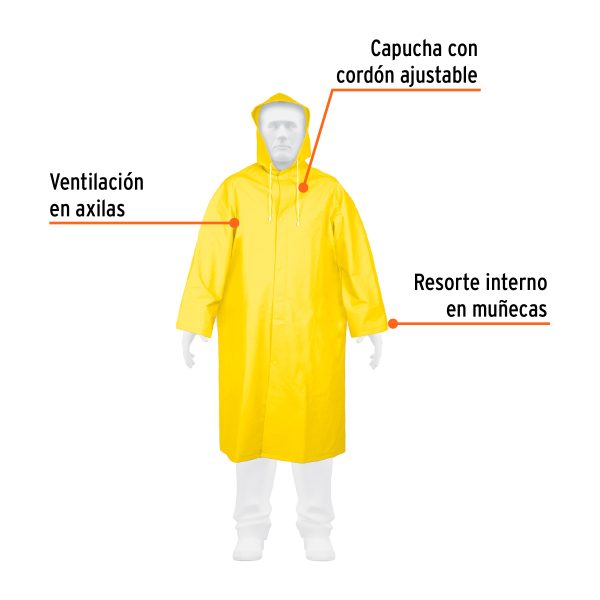 GABARDINA IMPERMEABLE DOBLE CAPA TALLA M TRUPER - Imagen 2