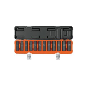 JUEGO DE 12 COPAS LARGAS DE IMPACTO 1/2", 6 PUNTAS METRICAS TRUPER