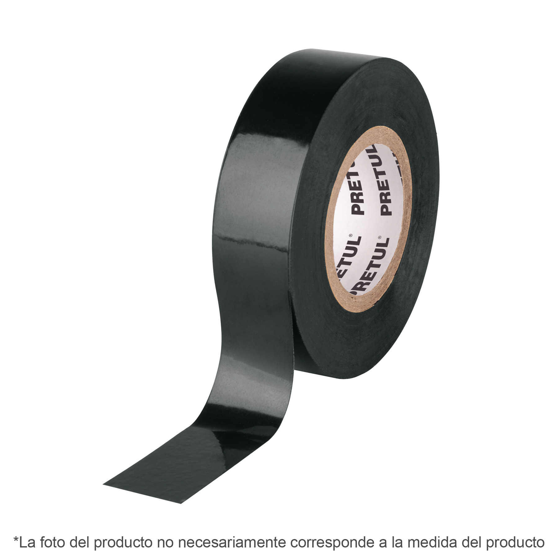 CINTA DE AISLAR DE 18 M X 19 MM NEGRA PRETUL