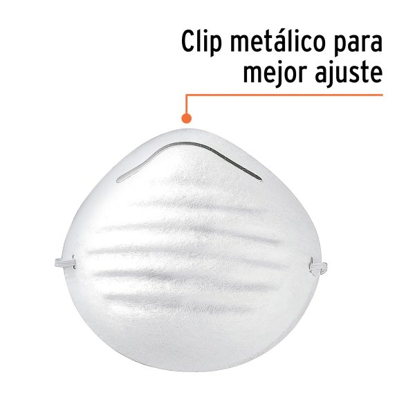 TAPABOCAS TIPO CONCHA CAJA POR 50 PIEZAS TRUPER - Imagen 2